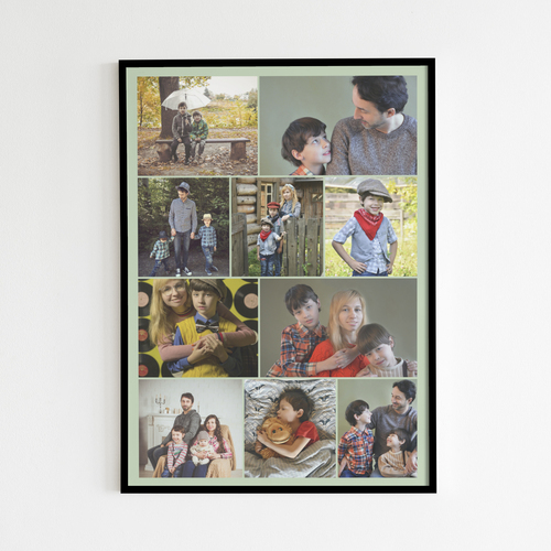 Create Your Own Family Photo Collage - "You and Me" Personalized Poster