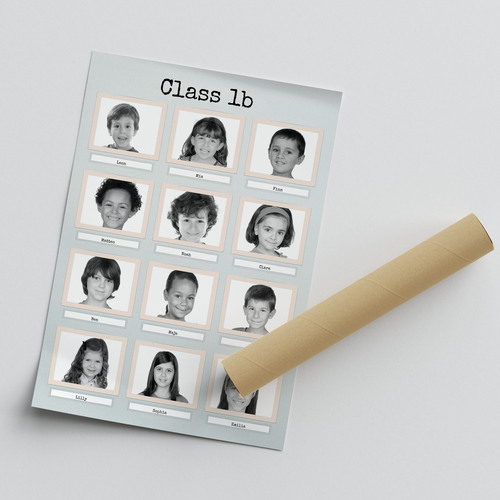 Create Your Own Retro Black & White Class Photo Collage