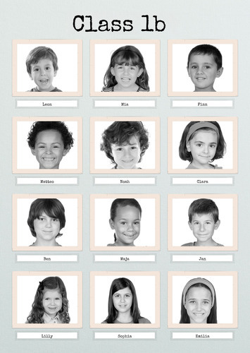 Create Your Own Retro Black & White Class Photo Collage
