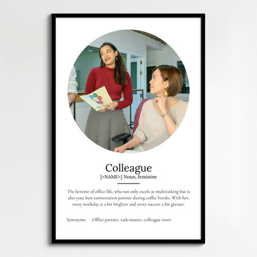 Create Your Personalized Colleague Definition Poster - Custom Photos & Text