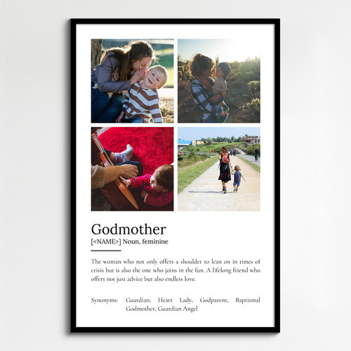 Create Your Personalized Godmother Definition Poster with Photos