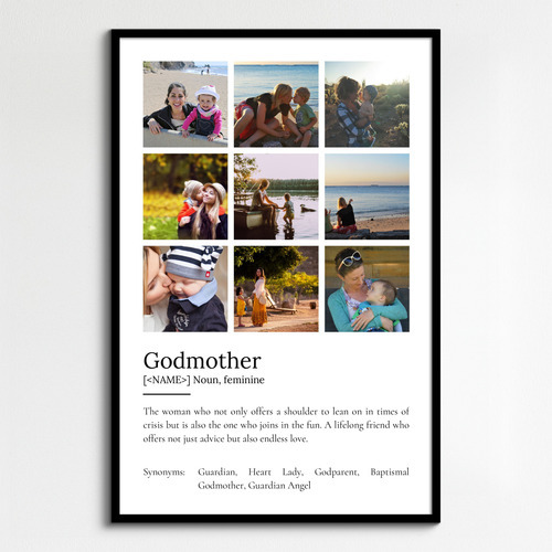Create Your Personalized Godmother Definition Poster with Photos