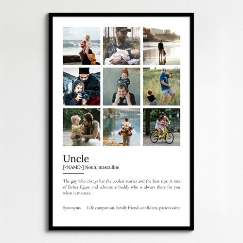 Create Your Personalized Uncle Definition Poster – Unique Gift!