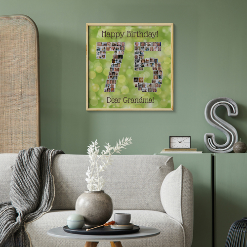 Create a 75th Birthday Photo Collage for Grandma