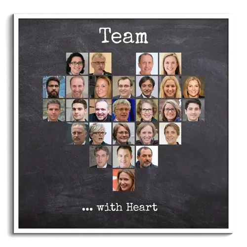 Create a Heart Collage: Farewell Gift for a Coworker