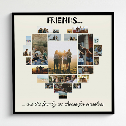 Photo Collage Heart Friendship