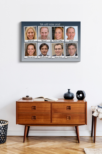 Create a Polaroid-Style Farewell Collage - "We'll Miss You"