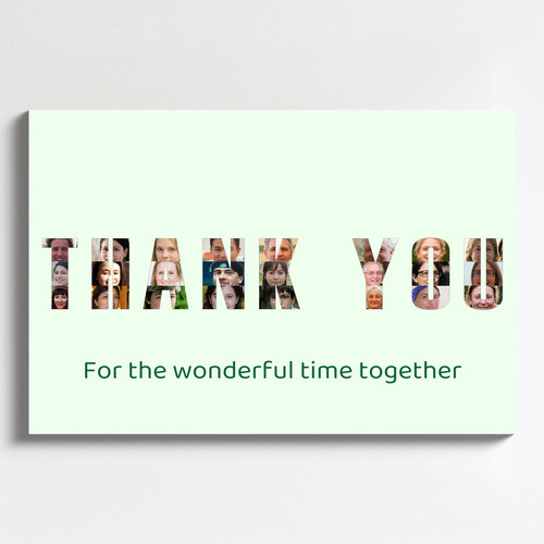 Create Your Personalized "THANK YOU" Photo Collage Poster – Add Your Special Touch