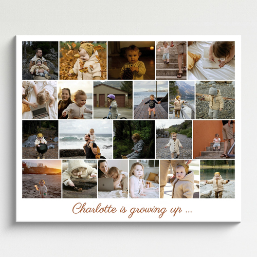 photo collage with kids pictures many photos arranged in row