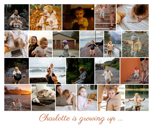 Create a Personal Child Photo Collage: Cherish Growing Moments!