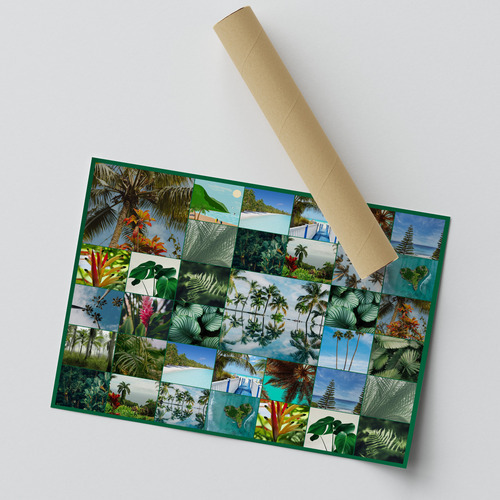 Nature Photo Collage Prints: Create your premium tropical plants, palms & rainforest