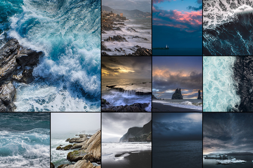 Premium Weather Photo Collage Prints - Create your fog & thunderstorm landscapes
