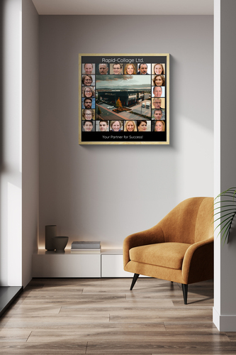 Create Your Company Team Collage on Acrylic: Showcase Success and Team Spirit!