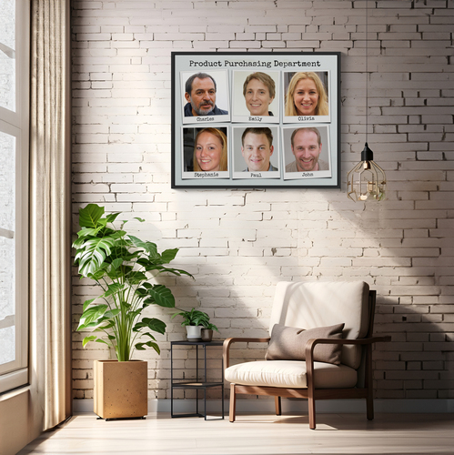 Create Your Team's Polaroid Collage – Stylish Office Decor & Gift