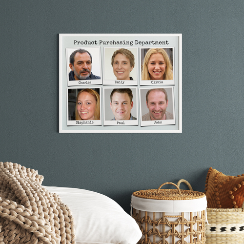 Create Your Team's Polaroid Collage – Stylish Office Decor & Gift
