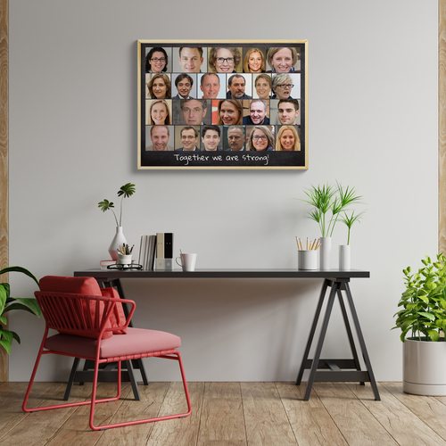 Create Team Spirit Collage for Office Décor and Gifts