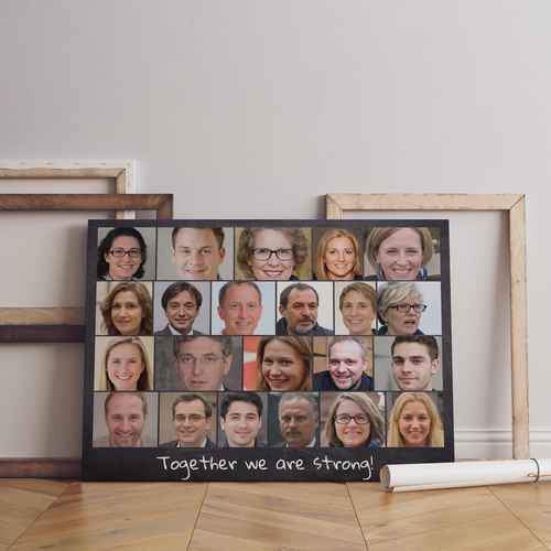 Create Team Spirit Collage for Office Décor and Gifts