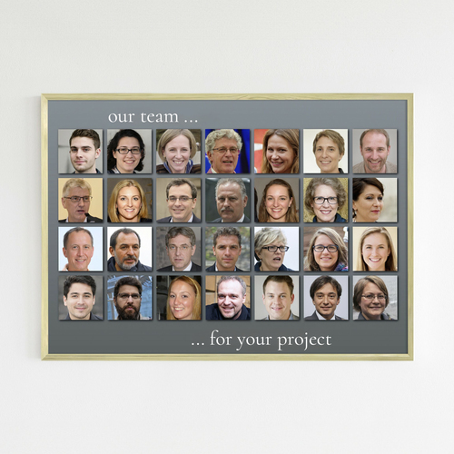 Showcase Your Team: Custom Portrait Collage for Offices & Events