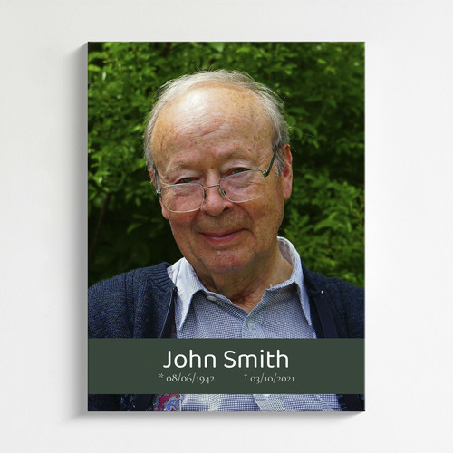 Create Your Personalized Memorial Portrait Canvas