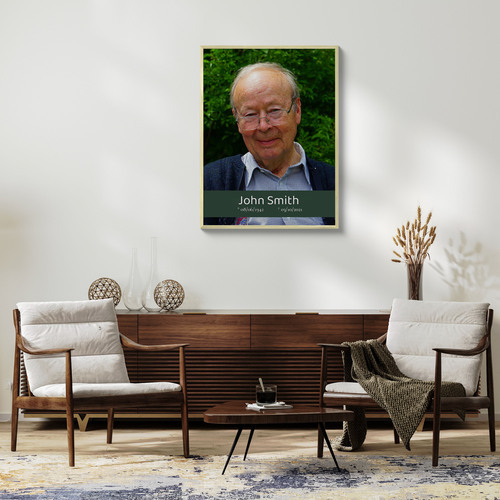 Create Your Personalized Memorial Portrait Canvas