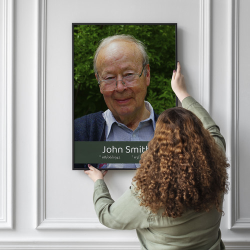 Create Your Personalized Memorial Portrait Canvas