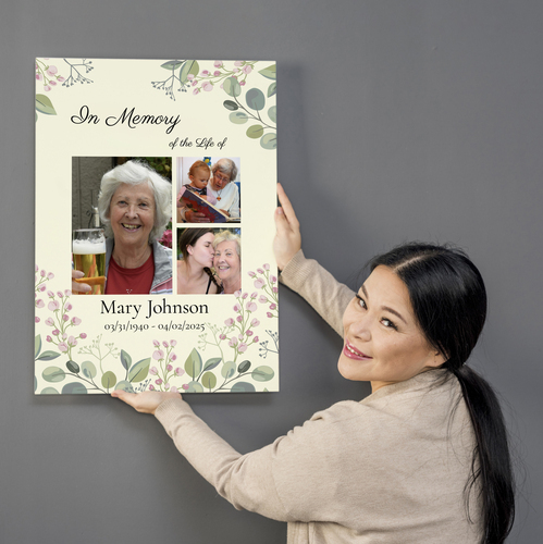 Create a Memorial Canvas: Cherish the Life and Moments