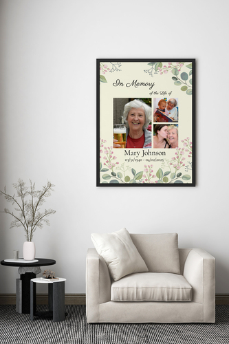 Create a Memorial Canvas: Cherish the Life and Moments