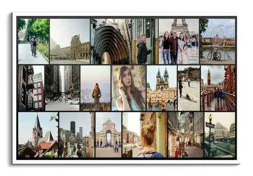 Create Your Travel Photo Collage on Acrylic Glass - Personalize Memories