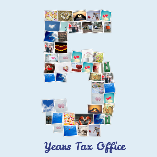 Create a Unique Number '5' Photo Collage - Perfect for Memorable Gifts!