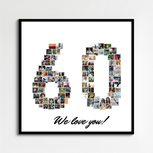 Create a Stunning 60th Birthday Photo Collage Gift