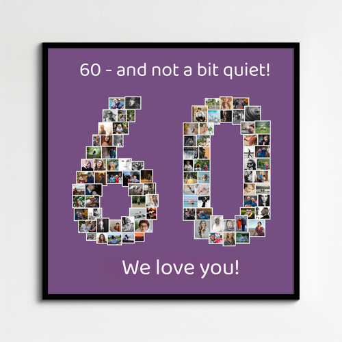 Create a Stunning 60th Birthday Photo Collage Gift