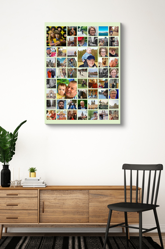 Create Your Family Photo Collage - Personalize with Text & Colors!