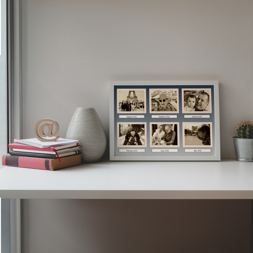 Create Your Vintage-Style Polaroid Collage with Personalized Text