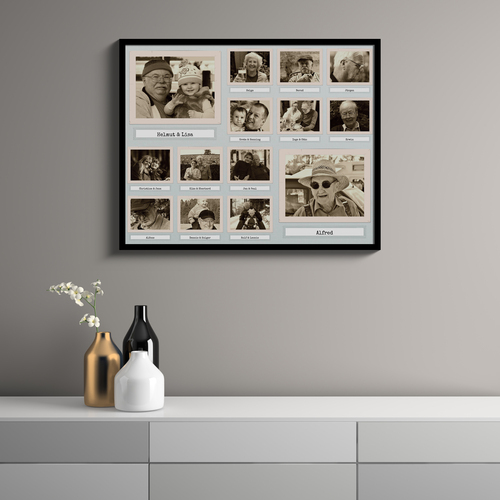 Create Your Retro-Style Sepia Polaroid Photo Collage with Personal Touch