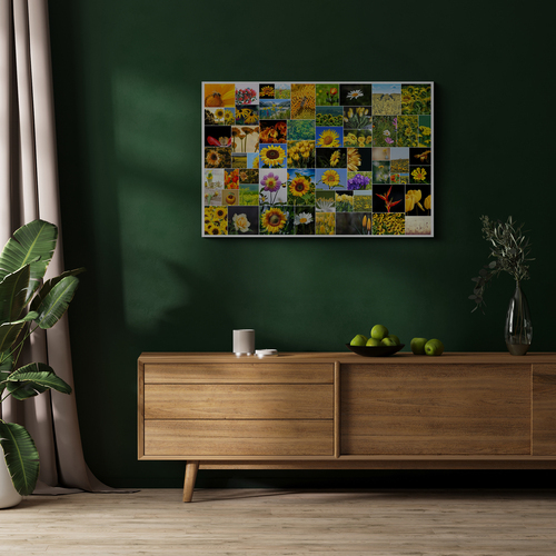 Create Your Wild Flower Collage Poster - Personalize with 61 Photos
